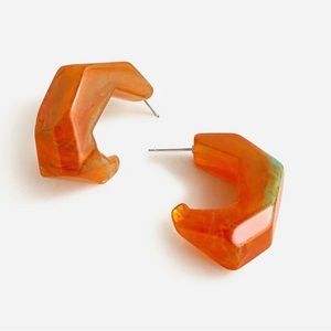 SINGLE J Crew Made-in-Italy dimensional hoop earrings